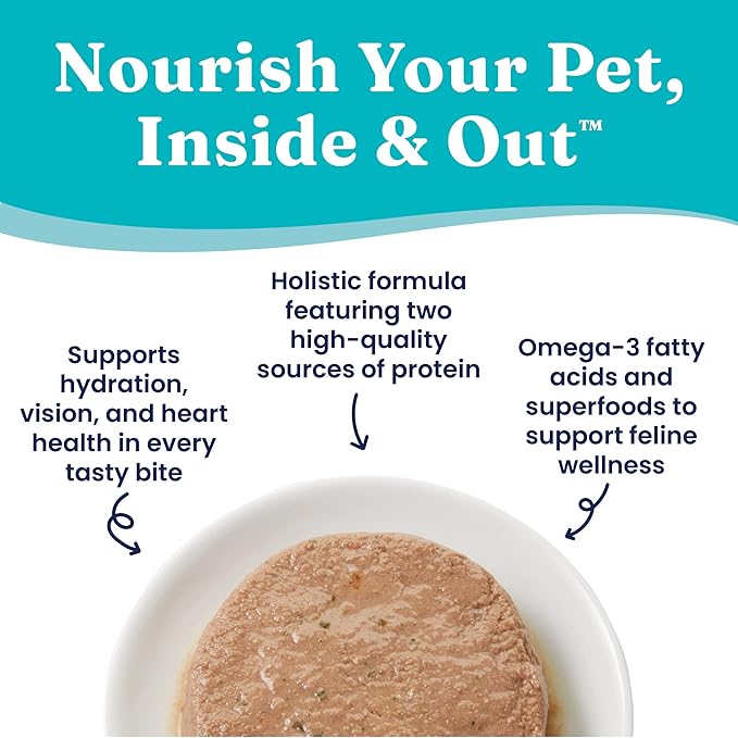 Solid Gold Flavorful Feast Wet Cat Food - Salmon & Beef Pate - Canned Cat Food, 24 Pack