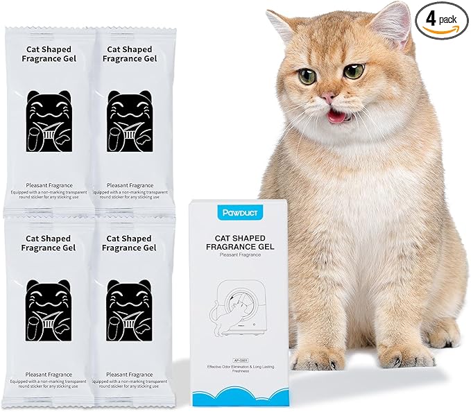 Fragrance Gel for Pawduct Automatic Cat Litter Box Self Cleaning, Odor Removal, Fresh Air for Cat Litter Box, Random Scents (4 PCS)