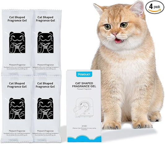Fragrance Gel for Pawduct Automatic Cat Litter Box Self Cleaning, Odor Removal, Fresh Air for Cat Litter Box, Random Scents (4 PCS)