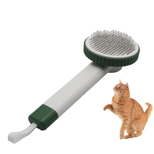 Cat Brush with Spin, Cat Brushes for Indoor Cats Shedding, Cat Brush for Long or Short Haired Cats, Cat Grooming Brush Cat Comb for Kitten Rabbit Massage Removes Loose Fur