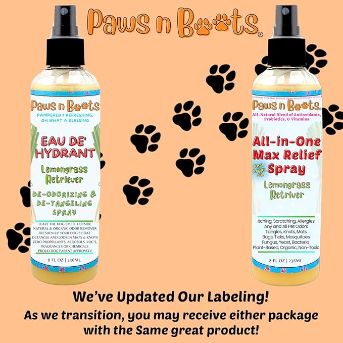 Dry Shampoo - All-in-One Max Relief Spray – Probiotic Antioxidant Rich Itch Relief, Remove Pet Odor, Repel, Clean, Condition. Pet Safe, USA Made. Non-Toxic, All-Natural Plant-Based Formula. Mint
