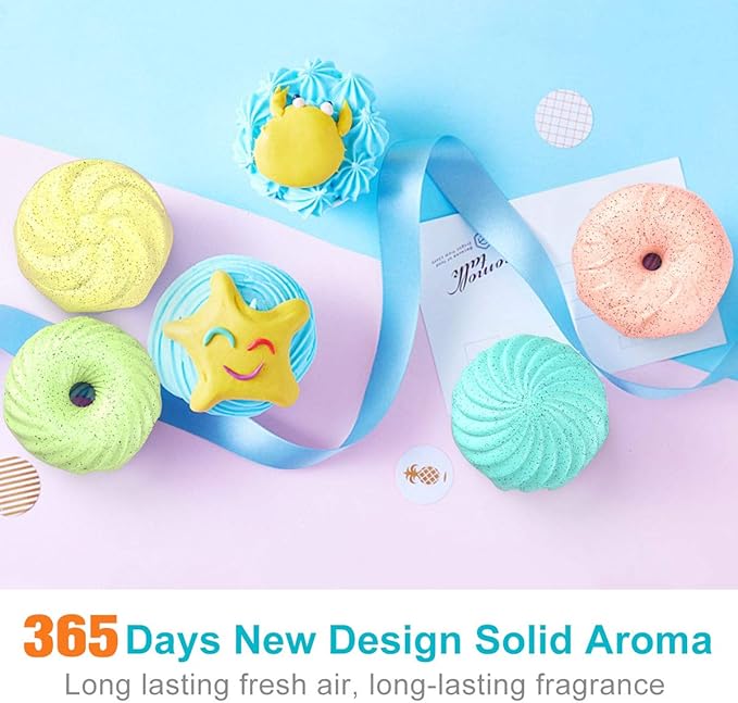 Litter Box Crate Bed donut air freshner Litter Box Deodorizer and Cat Dog Odor Eliminator Pack of 4