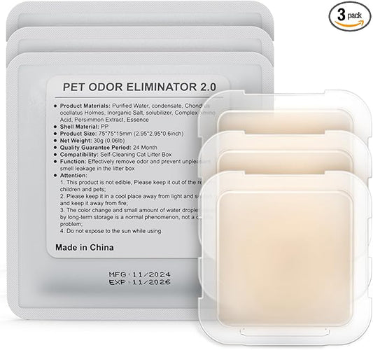 Smelling Fresh with N50-2.0 Odor Eliminator Exclusive for Pura Max Automatic Self-Cleaning Cat Litter Box - Cat Toilet Odor Control (3 Packs)