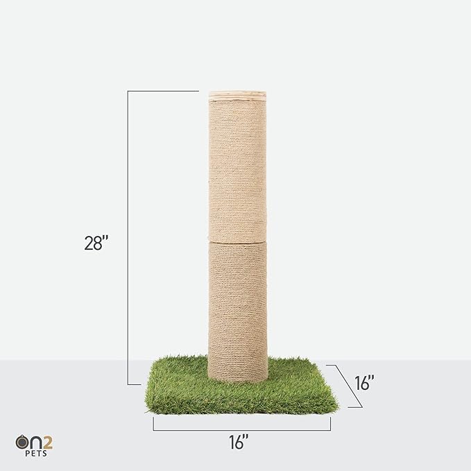 On2Pets Skyline Premium Sisal Cat Scratcher (XL Scratching Post)