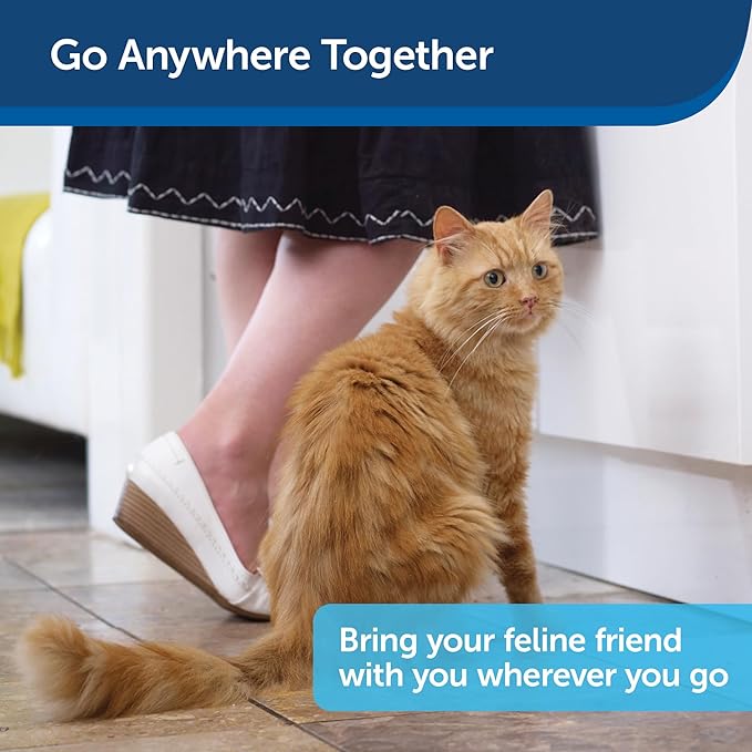 PetSafe Disposable Cat Litter Box - Collapsible Covered Design for Travel - from The Makers of ScoopFree Self Cleaning Litter Box - Includes 4.3 lb Premium Blue Original Crystal Cat Litter