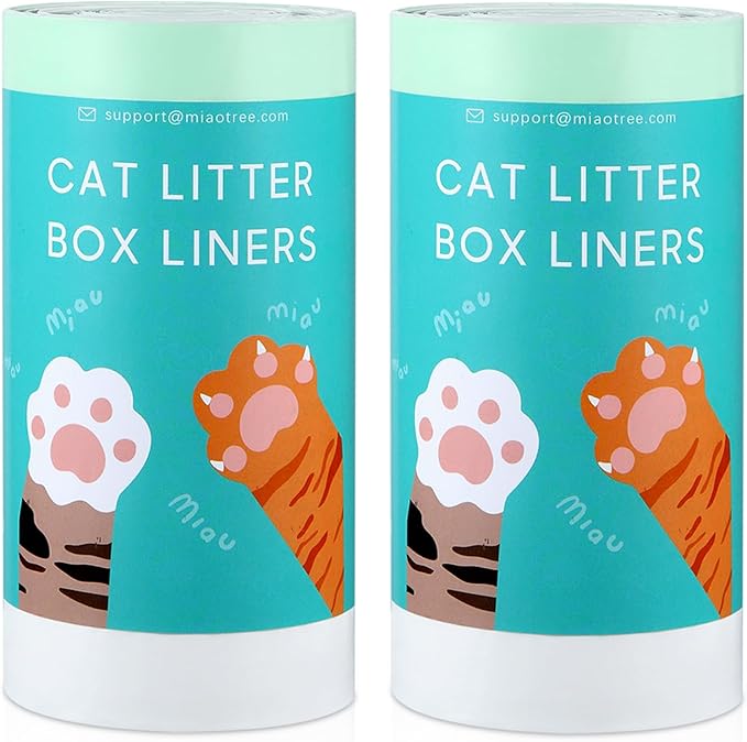 Cat litter Box Liners,20 Count 41" x 19" Large Extra Durable Cat Litter Pan Bags with Drawstring Heavy Duty Liner Bags for Pet Cat Litter Tray (Unscented)