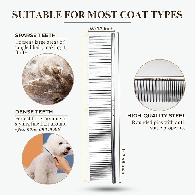Self-Cleaning Pet Steam Brush & Detangling Comb for Cats and Dogs - Pet Grooming Brush with Spray, Removes Tangles & Knots, Water/Mist Slicker Brush for Shedding Long Haired Pets
