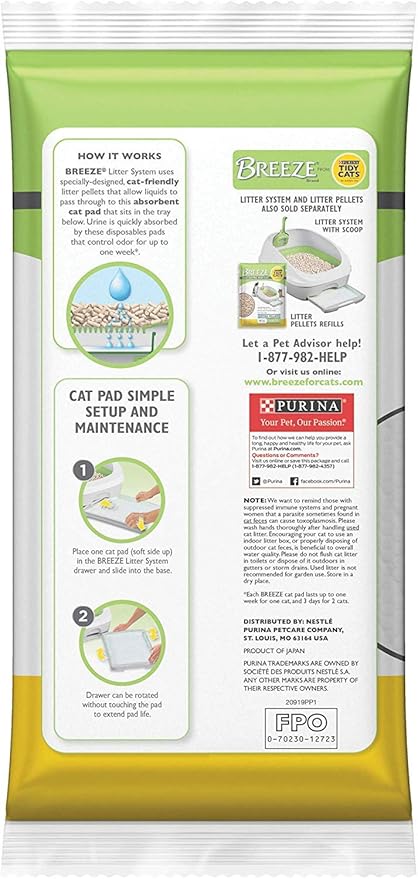 Tidy Cats BREEZE Cat Litter Pads 4 Pack