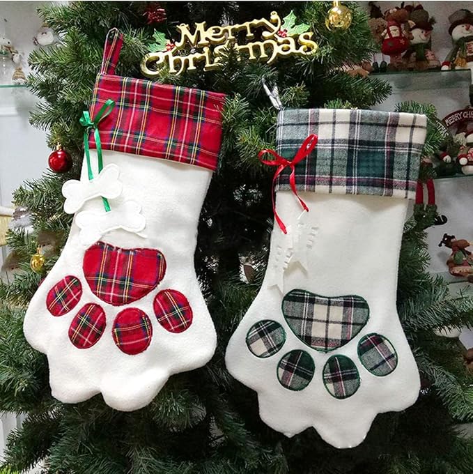 Cat Christmas Stocking with Toys for Cats and Kitten, Cat Christmas Stocking Stuffers 22 Assorted Toys Gift Set, Medium Breeds