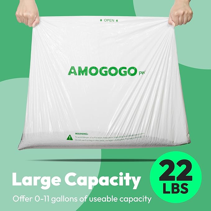 50 Pcs Waste Bags, Compatible with Litter Robot 4 & 3, Replacement Waste Bags, Heavy Duty Cat Litter Trash Bags, Waterproof Litter Bags, 26.4" x 21.9"