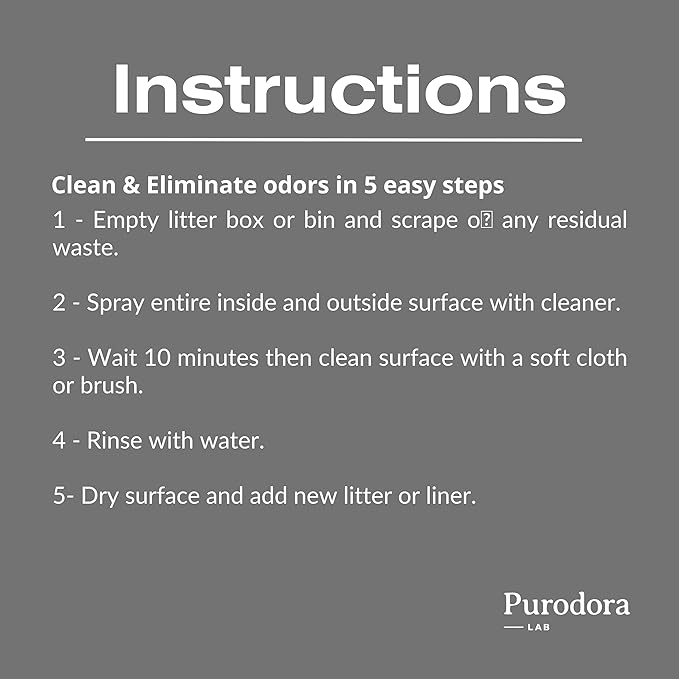 Pet Litter Box Deodorizer 135 Oz | Cat Litter Deodorizer Instantly Neutralizes Odors in Cat Litter Boxes & Trash Cans | Litterizer with Apple & Lavender Scent, Safe for Pets & Family