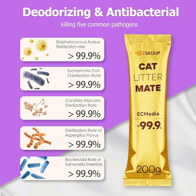 Cat Litter Deodorizer, Odor Eliminator, Odor Absorber Control (7 oz x 6 Packs)