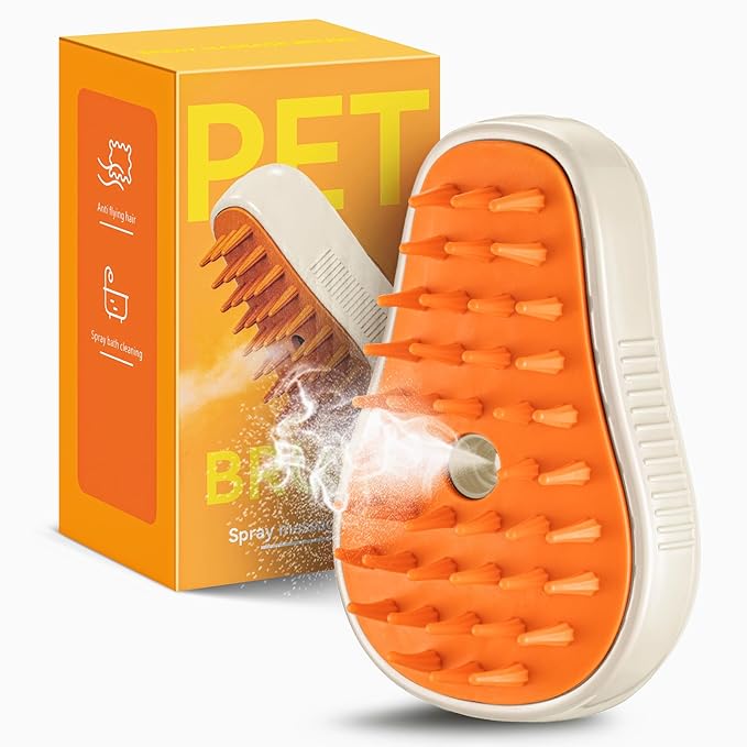 3 In 1 Pet Brush for Shedding, Portable Hair Removal Tool for Cats and Dogs, Deshedding Grooming Brush for Indoor Pets