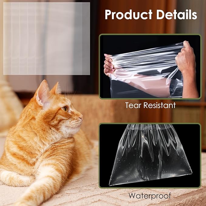 Cat Litter Box Liners Compatible with IRIS Top Entry Cat Litter Box - 25 Pack, Tear-Resistant and Spill-Proof, Perfect Fit for Most Top Entry Litter Pan Models