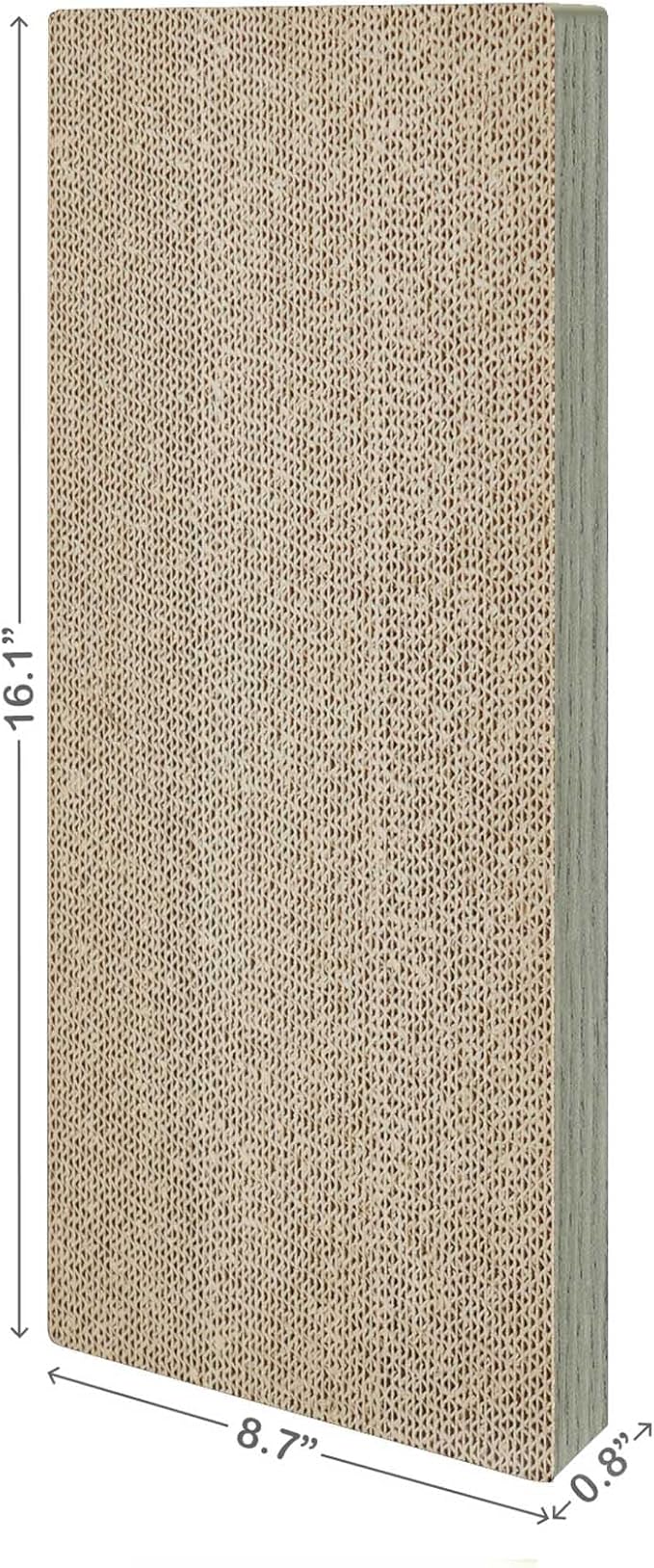 Way Basics Premium Wall Mount Scratch Pad Cat Scratcher with Silvervine Catnip - zBoard Lasts 2X Longer