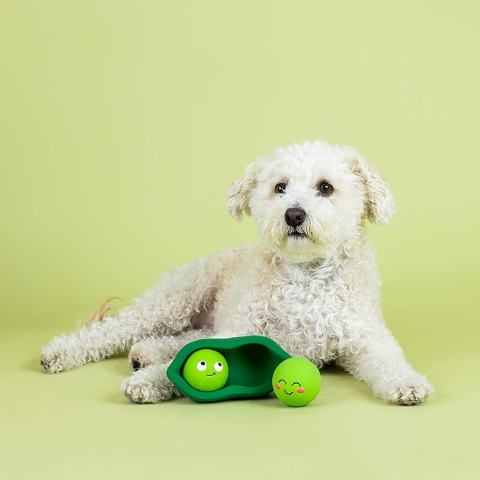 Fringe Studio "WE Come in PEAS Latex Dog Toy, Pet Shop Collection (366016)