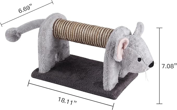 GIA Home Furniture Series Catch The House Mouse, Cat Scratching Post, Gray