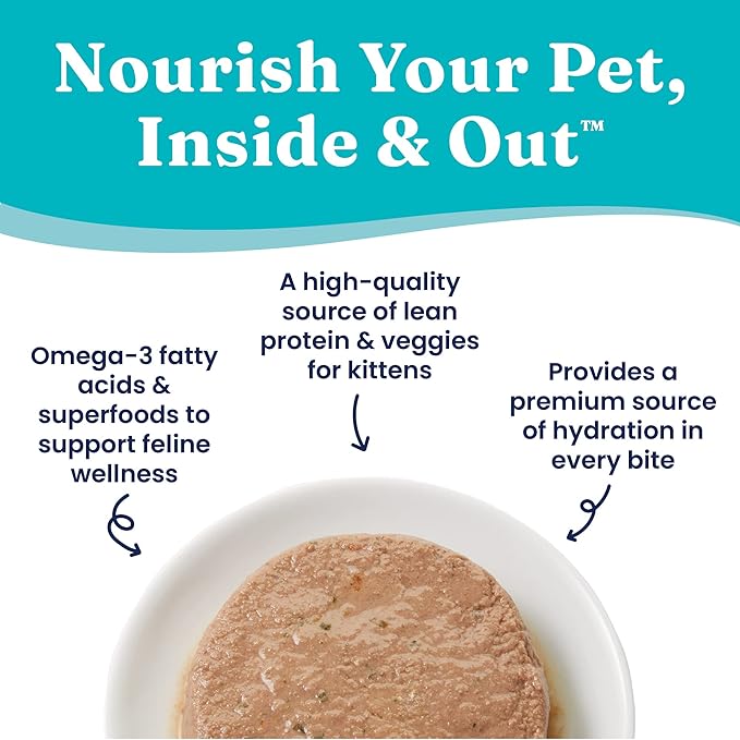 Solid Gold Flavorful Feast Wet Cat Food - Classic Pate - Real Chicken (for Kittens) - Canned Cat Food, 24 Pack