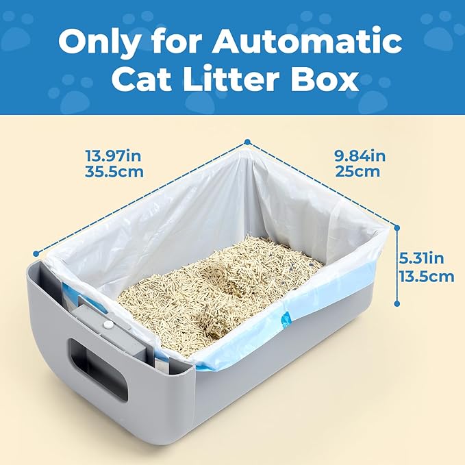 Compatible Trash Bags for Self Cleaning Litter Box – Leak-Proof Durable Waste Bags for Multiple Cats – Large Capacity, Odor Control, Recyclable
