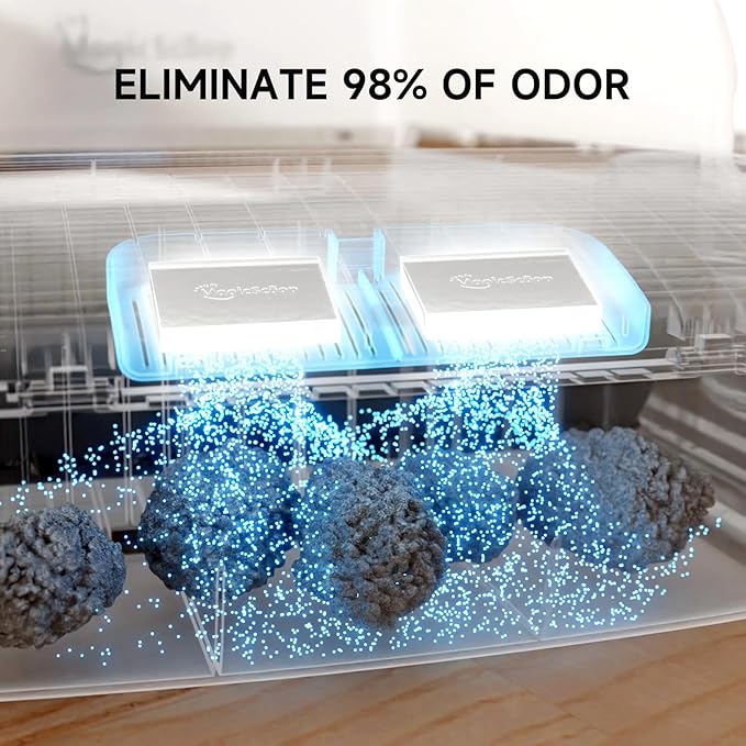 Pet Odor Eliminator, E20 Deodorizer for Self-Cleaning Cat Litter Box, Superior Odor Control, Odor Remover for Cat Toilet (4 pcs/box)