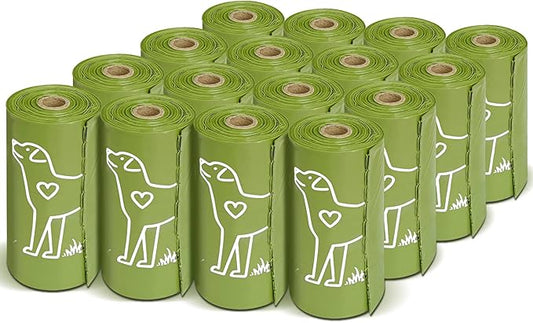 480 Count Unscented 13” x 9” Dog Waste Bags Rolls, Leakproof Strong & Sturdy Bags for Dogs, Doggie Bags Cats Litter Bags,Trash Bags for Doggy Pets