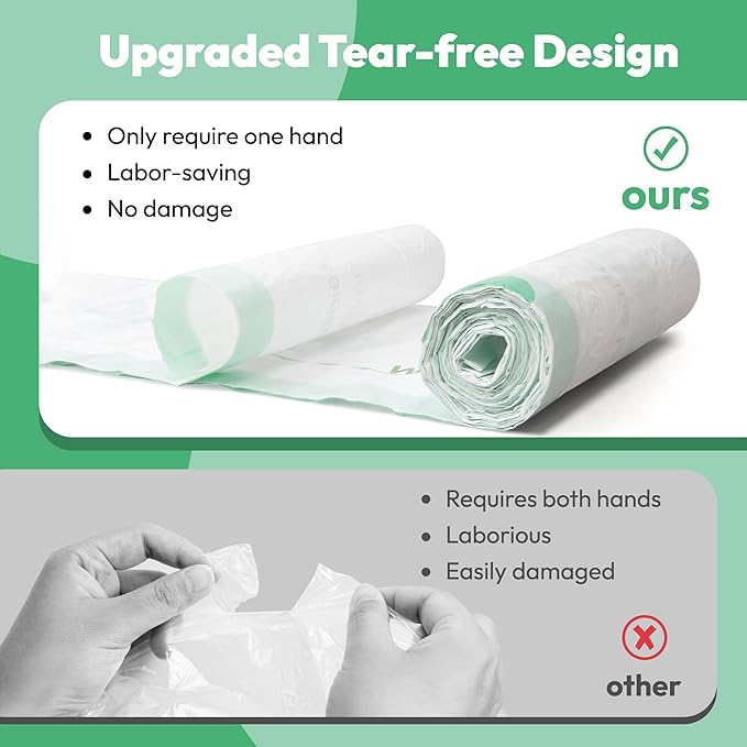 Waste Bags, Compatible with Litter Robot 4 & 3, Liners for Automatic Cat Litter Box Self Cleaning, 9-11 Gallon Capacity, Replacement Bags Liners with Drawstring 40 Pack, 25.8" x 21.5"