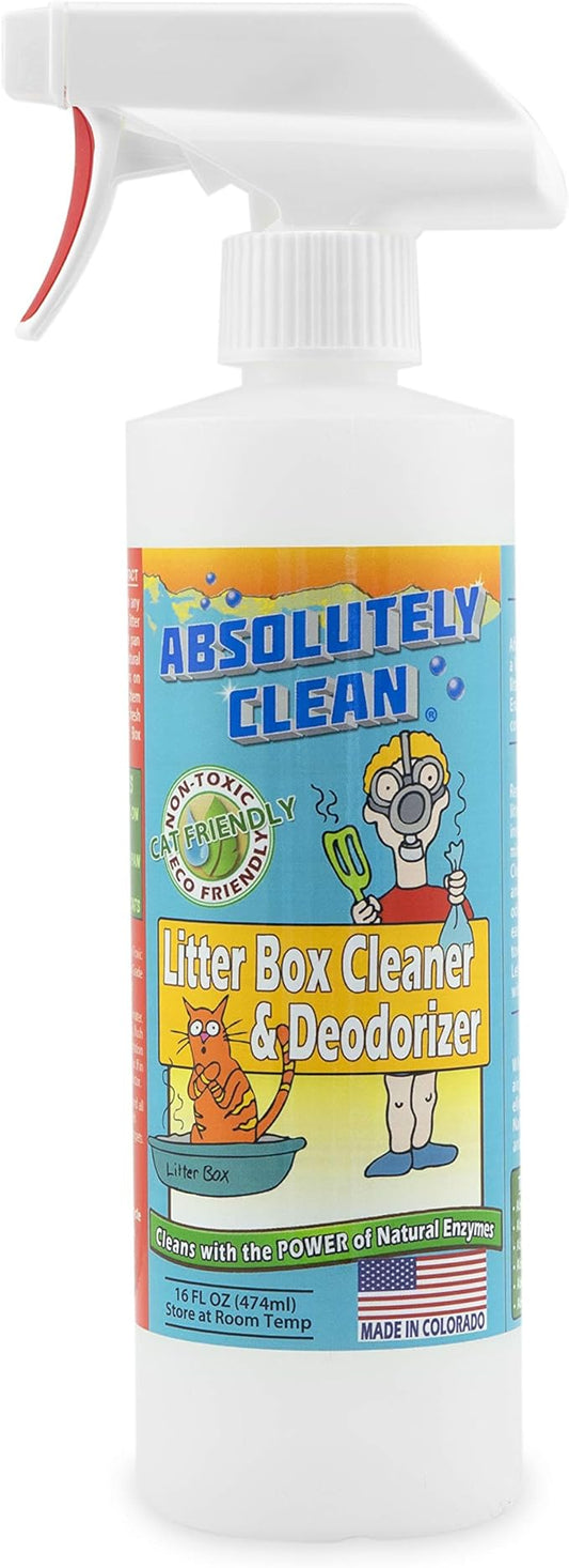 Litter Box Cleaner and Odor Eliminator, Eliminate Odors Quickly, Neutralizes Urine and Feces Odors in The Air and The Box, Make Litter Last Longer