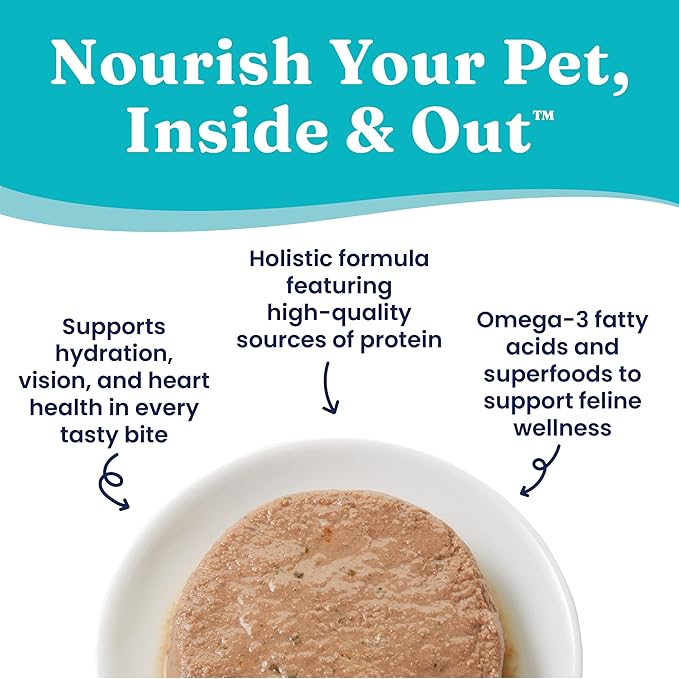 Solid Gold Flavorful Feast Wet Cat Food - Tuna & Sardine Pate - Canned Cat Food, 3 Pack