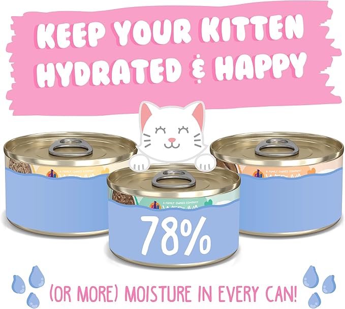 Weruva Canned Cat Food for Kittens Variety Pack, 3oz (Pack of 24)