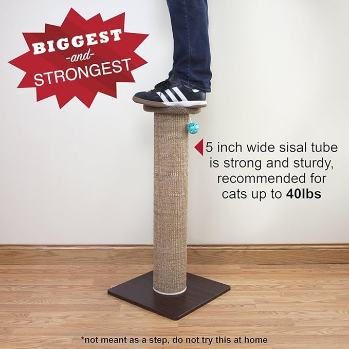 Kitty City Sisal Post Scratcher, Sisal Post (Brown)