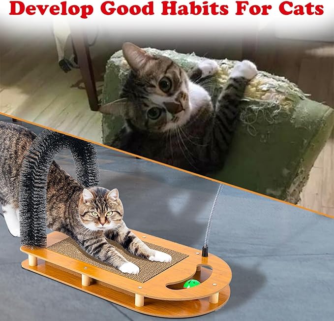 Premium Cat Scratcher Pad - Cardboard Scratcher Pad Replacement - Prolonged Lifespan & Furniture Protection ā Designed for Active Cats (Replacement Board)