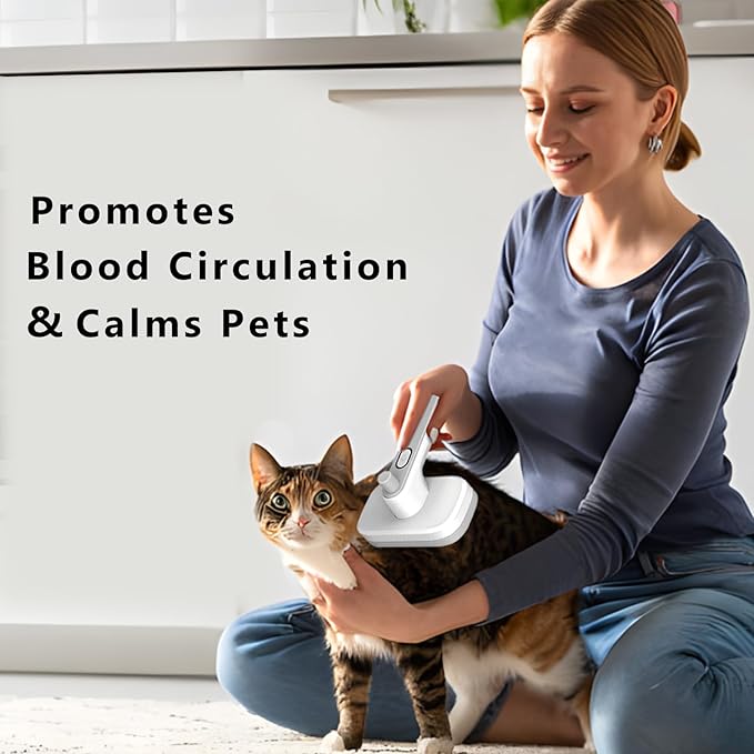 Cat brush with negative ions,Self Cleaning Slicker Brush for Dogs & Cats with Release Button,Cat Brush for Long or Short Haired Cats,Cat Brushes for Indoor Cats Shedding,Calming dogs and cats