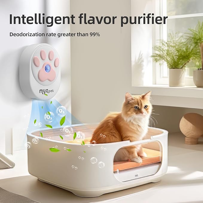 Cat Litter Deodorizer (99% Deodorization) Dust-Free for All Kinds of Cat Litter Box, Bathroom, Kitchen and Others. Litter Box Odor Eliminator 99.9%