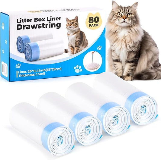 Compatible Trash Bags for Self Cleaning Litter Box – Leak-Proof Durable Waste Bags for Multiple Cats – Large Capacity, Odor Control, Recyclable