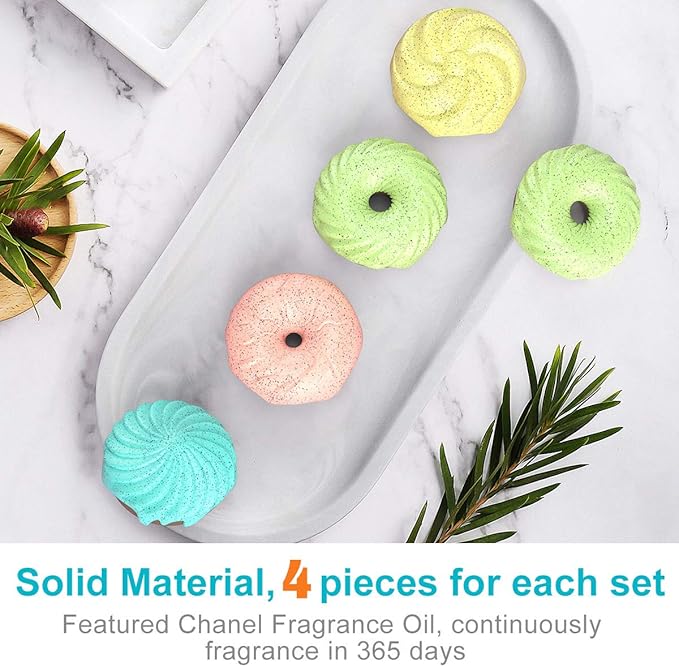 Litter Box Crate Bed donut air freshner Litter Box Deodorizer and Cat Dog Odor Eliminator Pack of 4
