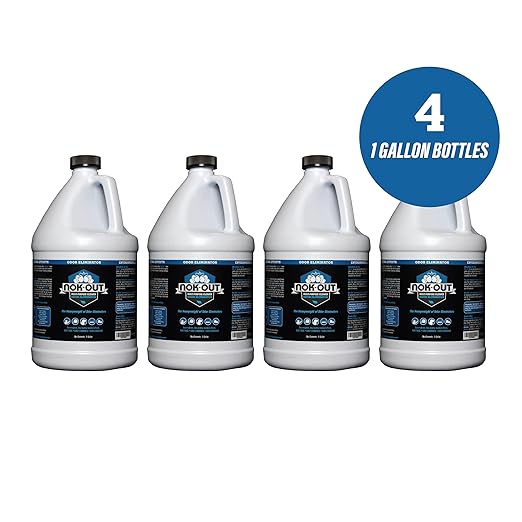 Odor Remover, Pet Deodorizer and Cleaning Spray, 1 Gallon, 4-Pack