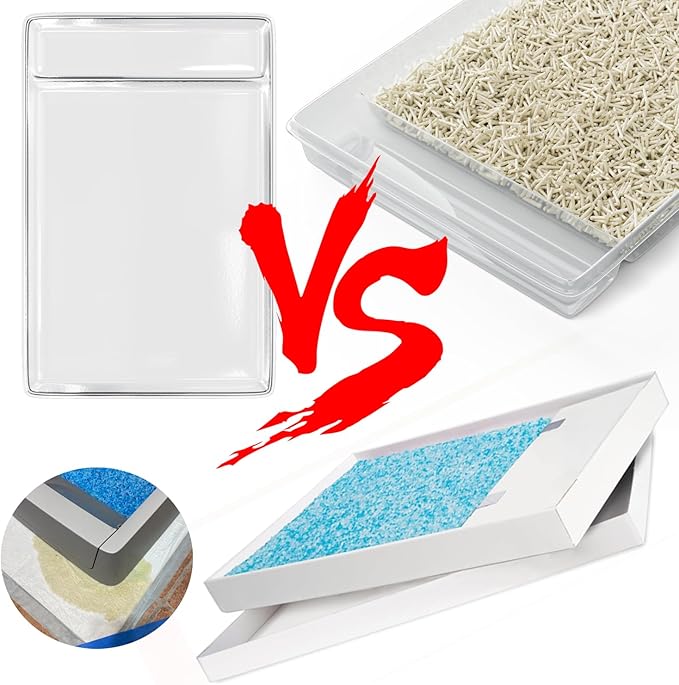 Disposable Litter Tray Compatible with Pet-Safe Scoop-Free Self-Cleaning Cat Litter Boxes - Easy to Clean Durable Litter Box Tray(10 Pieces)