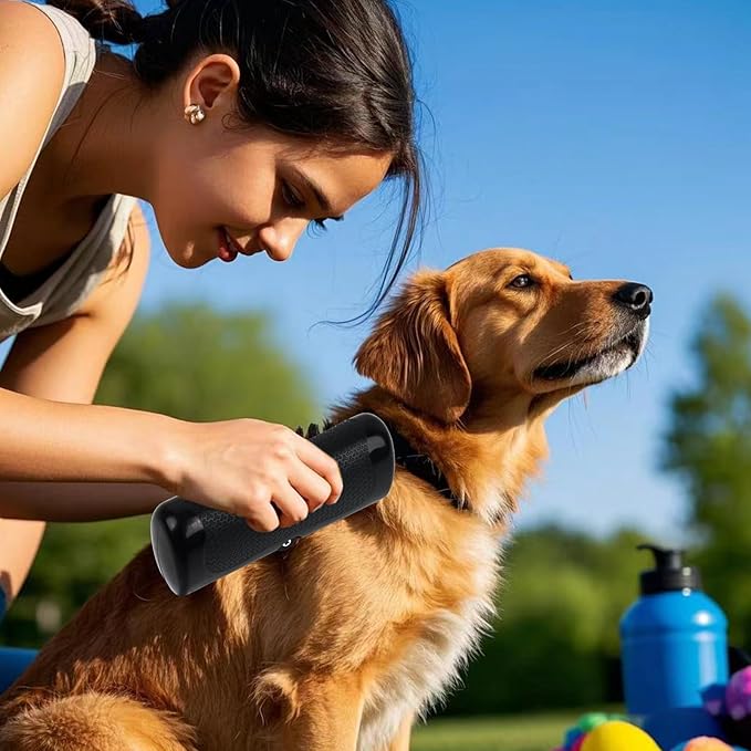 Deshedding Dog Brush – Handheld Dog Grooming Brush – Deshedding Brush for Cats, Dogs, Rabbits, Horses – Gentle Dog Deshedding Tool – Ergonomic Dog Groomer for Matted Hair, Loose Hair