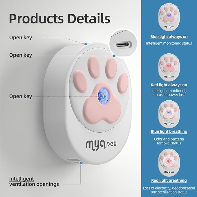Cat Litter Deodorizer (99% Deodorization) Dust-Free for All Kinds of Cat Litter Box, Bathroom, Kitchen and Others. Litter Box Odor Eliminator 99.9%