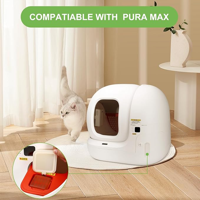 N50 Odor Eliminator Compatible with PuraMax Self-Cleaning Cat Litter Box, Cat Toilet Odor Control for PuraMax Automatic Litter Box, (Pack of 6)