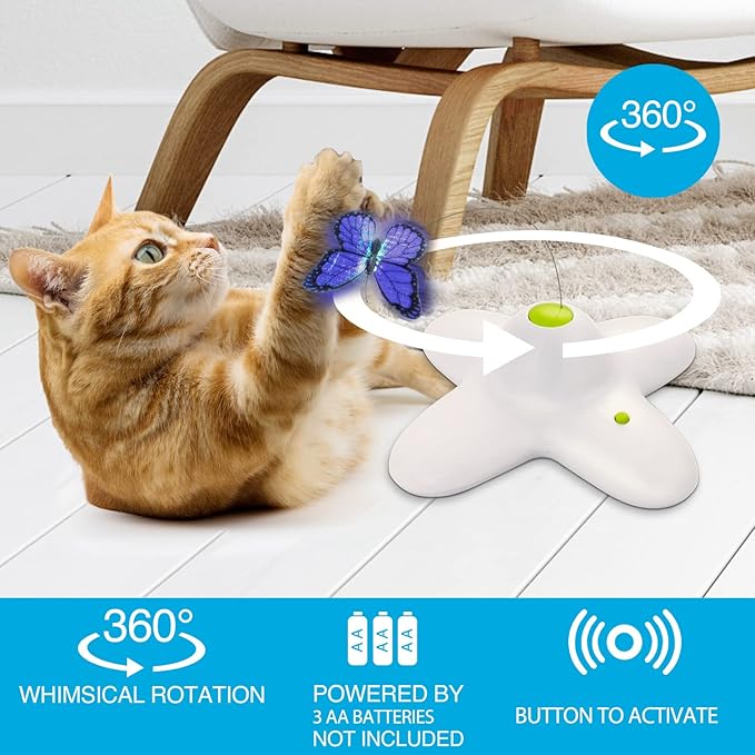 ALL FOR PAWS Interactives Flutter Bug Toy for Dogs, 4.5 kg