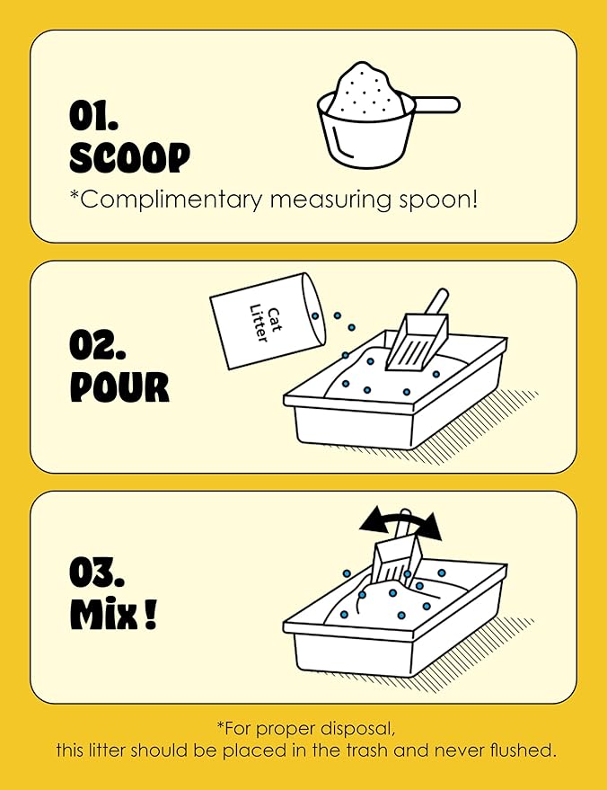 Neko Island Non-Stick Booster Clay Cat Litter Cat Attract Litter Additive | Cat Urine Smell Eliminator Scoop Away Cat Litter Unscented | Dust Free Cat Litter Clumping Pet Odor Eliminator (10 lbs, 2EA)