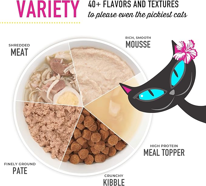 Tiki Cat Stix Mousse Treats, Single Serve Indulgent Lickable Treat or Dry Food Topper, Variety Pack with Salmon, Chicken, and Tuna, 3 oz. Pouch (Pack of 12)