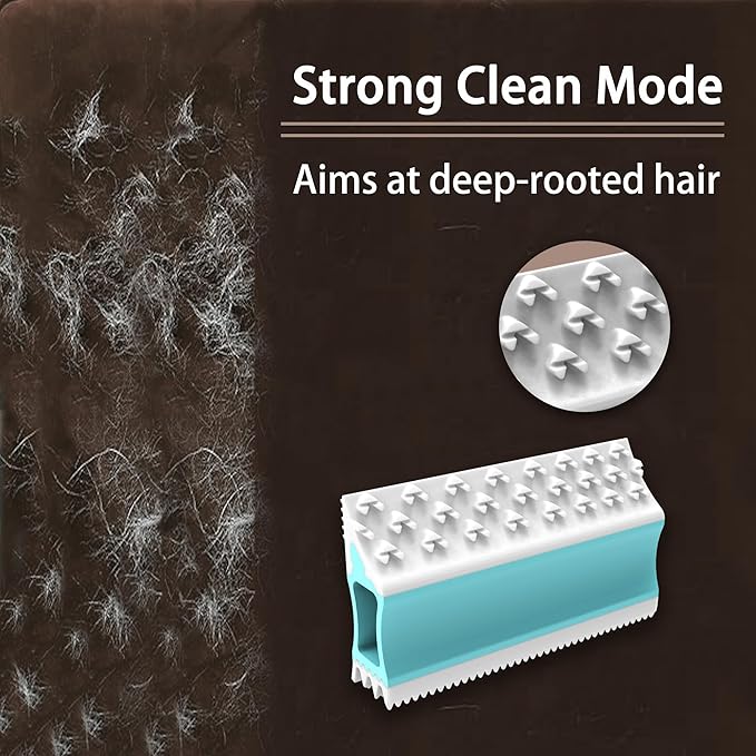 4IN1 Pet Hair Remover, Dog/Cat Fur Removal Tool - Design to Uproot and Clean Embedded Pets Hair in Carpet, Couchs, Cat Trees, Portable Fur Cleaning for Car Interior During Travel with Your pet, Pro