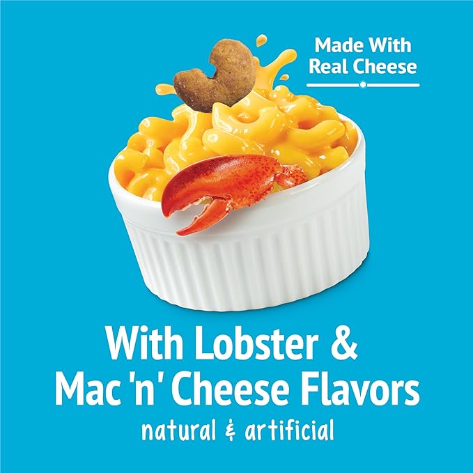 Purina Friskies Cat Treats, Party Mix Lobster & Mac 'N' Cheese Flavors - (Pack of 6) 6 oz. Pouches