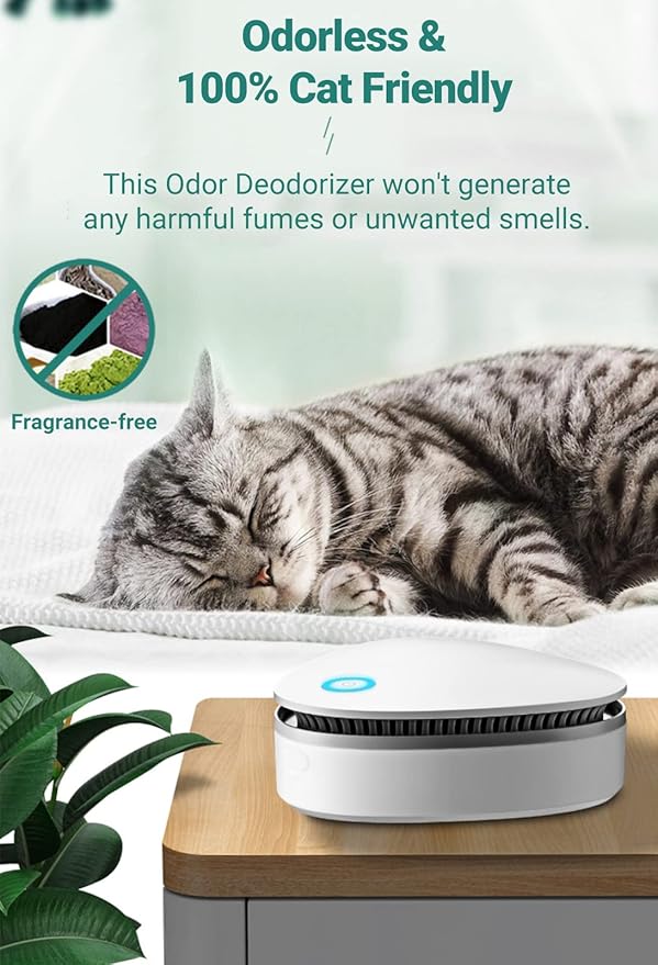 Dust-Free Odor Removers, 90% Deodorization & 99.9% Dust reduction, Litter Box Odor Eliminator, Cat Litter Deodorizer, Widely used in Cat Litter Box, Bathroom, Wardrobe, Kitchen, Pet Shop (011)
