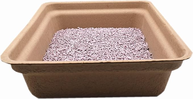 Disposable Cat Litter Box(15 Pack of Trays)(Suitable for Cat, Hamster, Guinea Pig, Mice, Rabbit Eco Friendly 100% Recycled Paper Trays,16.7 * 13.4 * 4.0Inches