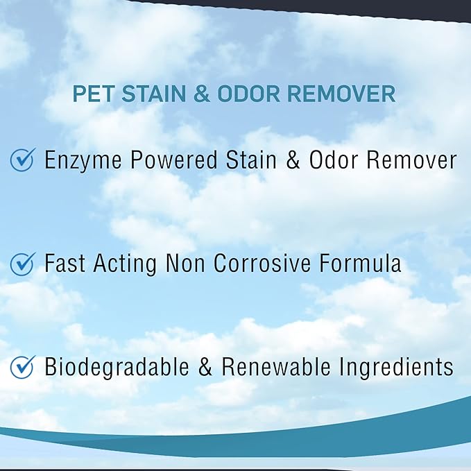 GreenFist Pet Stain & Odor Remover Magic Fast Acting Carpet Spot Cleaner Enzyme Powered Formula Cats,Dogs, Small Animal, 32 oz Spray