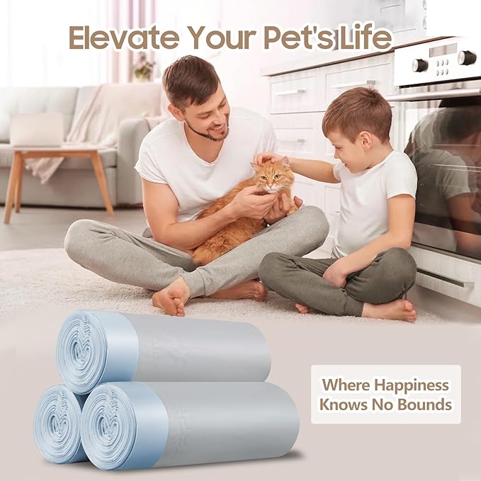 30 Pieces Jumbo Cat litter Box Liners, 46" x 19" XXL Heavy Duty Litter Tray Liner Bags with Drawstring for Extra Large Cat Litter Box