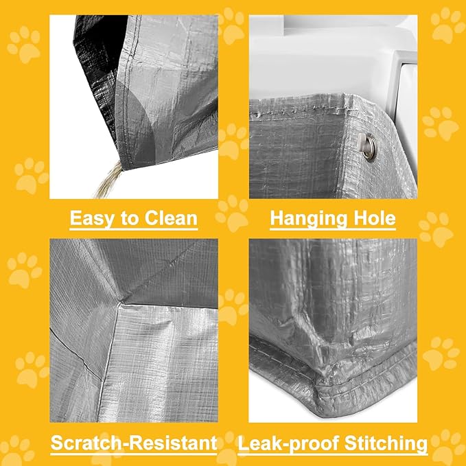 Liner F Compatible with Modkat Flip Litter Box - Reusable Liners for Flip Litter Box - Liner F for Cat Litter Box (4 pack)